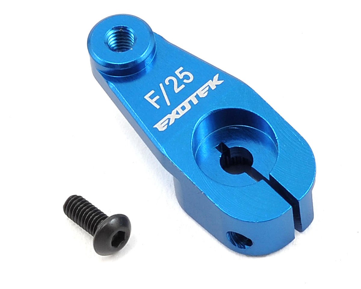 EXOTEK 1547BLU Aluminum AE HD Servo Horn (Blue) (25T - Futaba/Savox/ProTek)