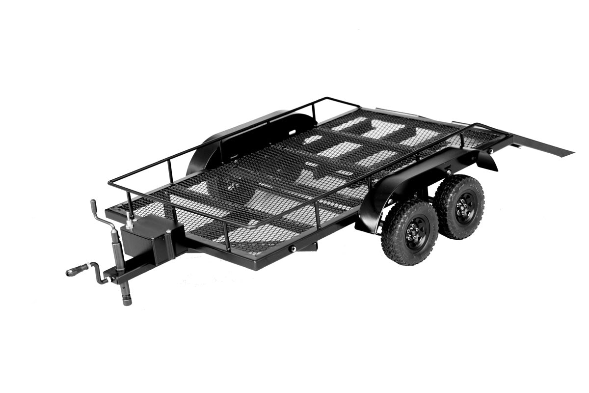 RACERS EDGE RCEPRO1500 1/10 Scale Full Metal Trailer with LED Lights