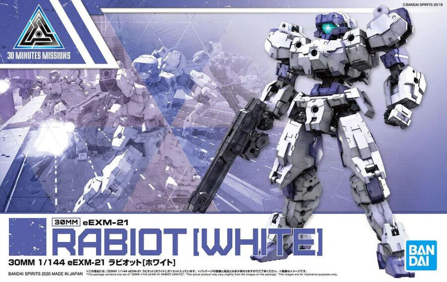 BANDAI 5059531 30MM eEXM-21 Rabiot Model Kit, White