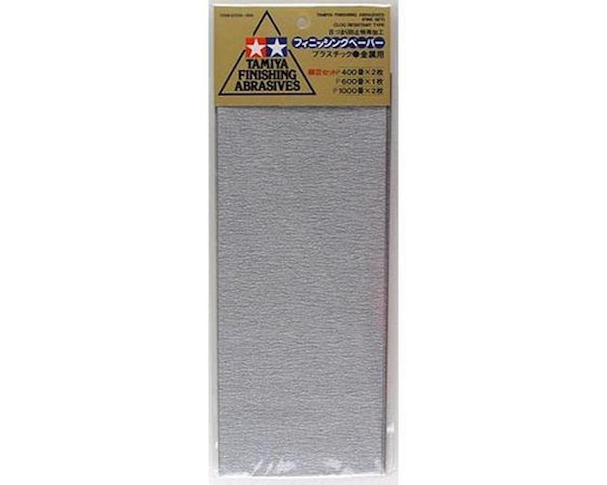 TAMIYA 87010 Finishing Abrasives Set Fine (P400x2, P600x1, P1000x2)