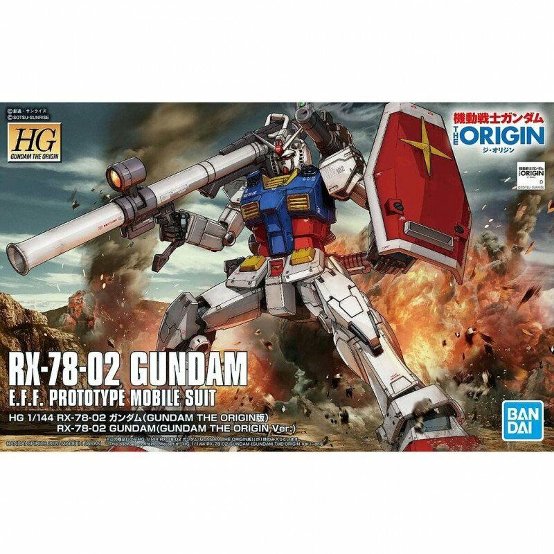 BANDAI 5058929 #26 RX-78-02 Gundam, "Gundam The Origin", Bandai Spirits HG The Origin 1/144