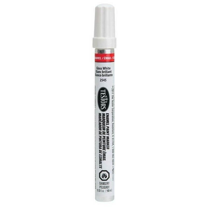 TESTORS 2545 DNO Gloss White Enamel Paint Marker 0.33 oz Single