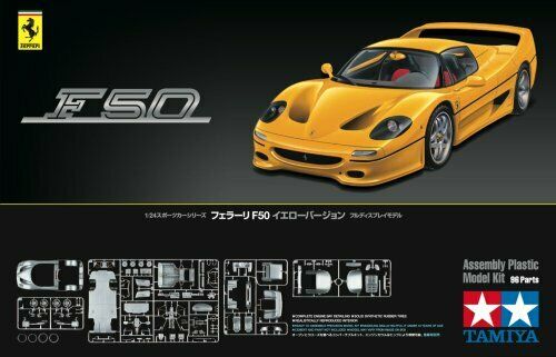 TAMIYA 24297 1/24 Sports Car Series No.297 Ferrari F50 Yellow Version