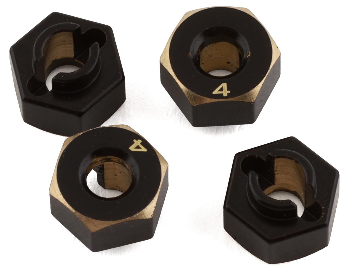 SAMIX SCX24-4063-4 SCX24 Brass Hex Adapter (4) (4mm)