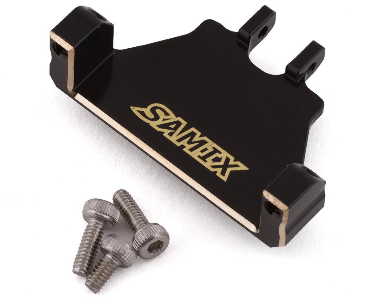 SAMIX SCX24-4068E SCX24 Brass Servo Mount (Black) (EcoPower/Emax)