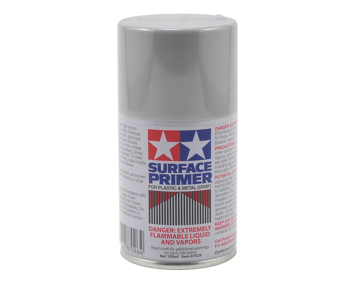 TAMIYA 87026 Grey Surface Primer Spray Paint 100ml