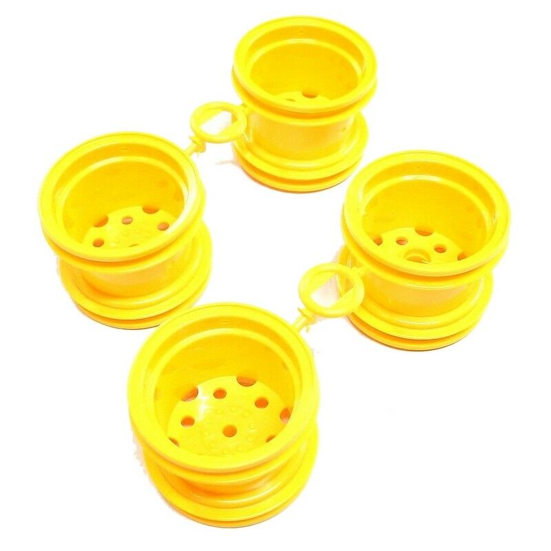 TAMIYA 9335763 Front and Rear Wheel Set, Yellow, for Blackfoot