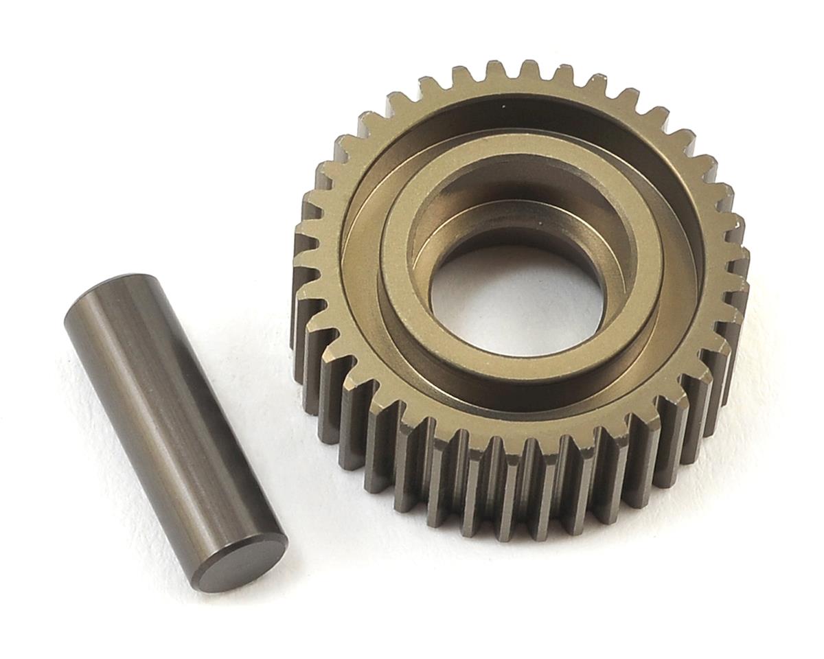 LOSI TLR332070 Aluminum Idler Gear &amp; Shaft, Laydown: 22 4.0